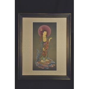 肉筆仏画 観音菩薩 : 仏像仏画チベット美術卸の天竺堂 - 通販 - Yahoo