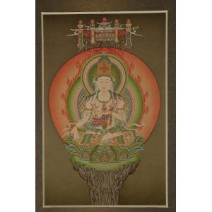 肉筆仏画 虚空蔵菩薩の詳細画像1