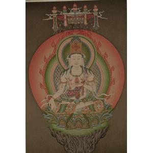 肉筆仏画 虚空蔵菩薩の詳細画像2