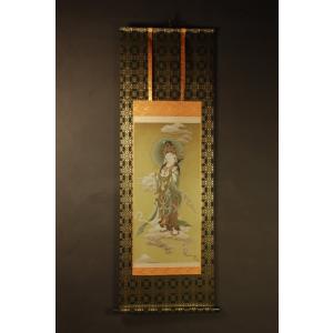 送料無料】大津絵 色紙「鬼の寒念仏」肉筆｜大津絵の店 滋賀県 伝統