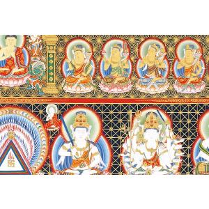 高級肉筆仏画 胎蔵界曼荼羅 一点ものの詳細画像2