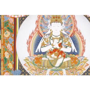 高級肉筆仏画 金剛界曼荼羅 一点ものの詳細画像1