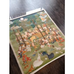 肉筆仏画 釈迦涅槃図の詳細画像2