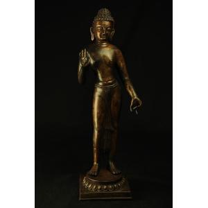 釈迦如来立像 金色 : 仏像仏画チベット美術卸の天竺堂 - 通販 - Yahoo