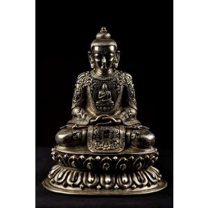 狩野安信(狩野永真) 印章 牧心斎印 烏図 銘記『法眼永真筆』 絹本