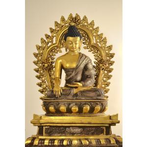 釈迦如来立像 金色 : 仏像仏画チベット美術卸の天竺堂 - 通販