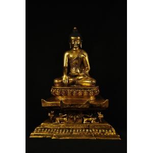釈迦如来立像 金色 : 仏像仏画チベット美術卸の天竺堂 - 通販 - Yahoo