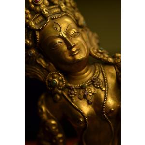 ダーキニー(荼吉尼天)銅造鍍金彫金仕上げの詳細画像2