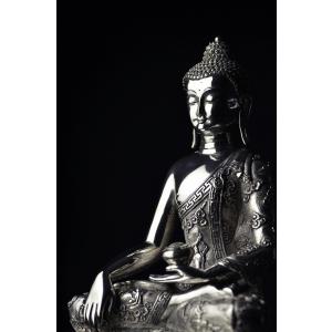 釈迦如来 銀製彫金仕上げの詳細画像1