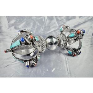 ヴァジュラ（五鈷杵）銀製