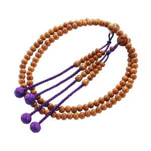 数珠 本連 正梅 尺二 丸玉 弘法大師 御尊像 レンズ入り 金茶房 真言宗