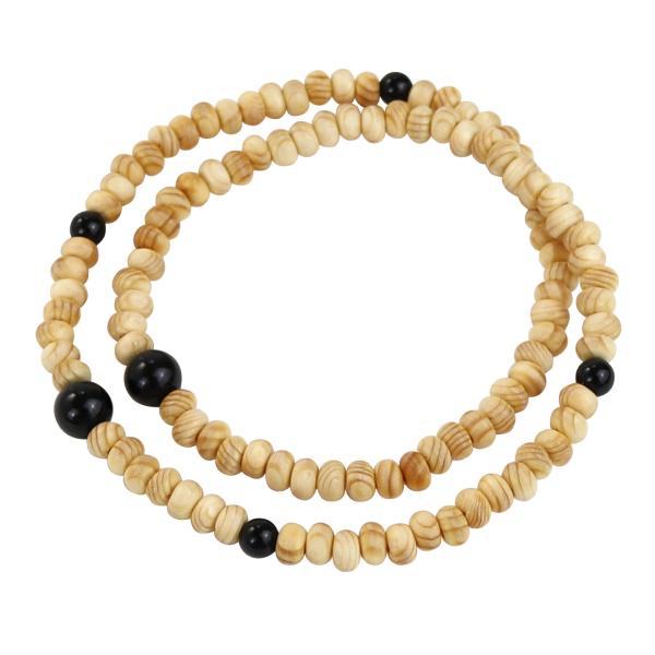 108玉 念珠 ブレスレット 腕輪念珠 高野槇 オニキス入り