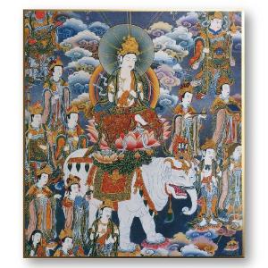 仏画色紙 普賢菩薩 送料無料 送料込み （※送料無料はメール便のみ