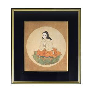 仏画色紙 弥勒菩薩 みろくぼさつ 送料無料 : 御朱印帳の高野山法徳堂