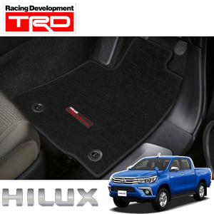 送料込（北海道沖縄別）新型ハイラックス フロアマット 1台分セット トヨタ TRD 純正 カーマット カーペット 即納 TOYOTA HILUX GUN125