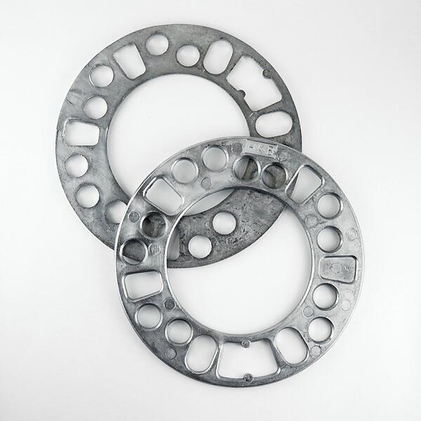 HKB シルバー ホイールスペーサー 4mm PCD100 PCD114.3 4穴 5穴 2枚入 H...