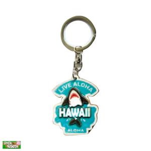 LIVE ALOHA キーチェーン シャーク サメ キーホルダ W4.5×H5.7×D0.6ｃｍ PickTheHawaii CF-KC-LASK｜hotroad