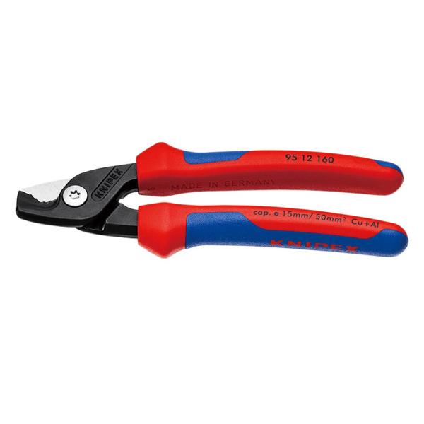 ケーブルカッター&quot;ステップカット&quot; (台紙付き) KNIPEX(クニペックス) 9512-160SB