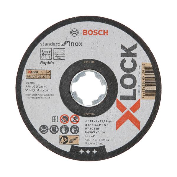 X-LOCK XL砥石 125x1.0ステンST BOSCH（ボッシュ） 2608619262
