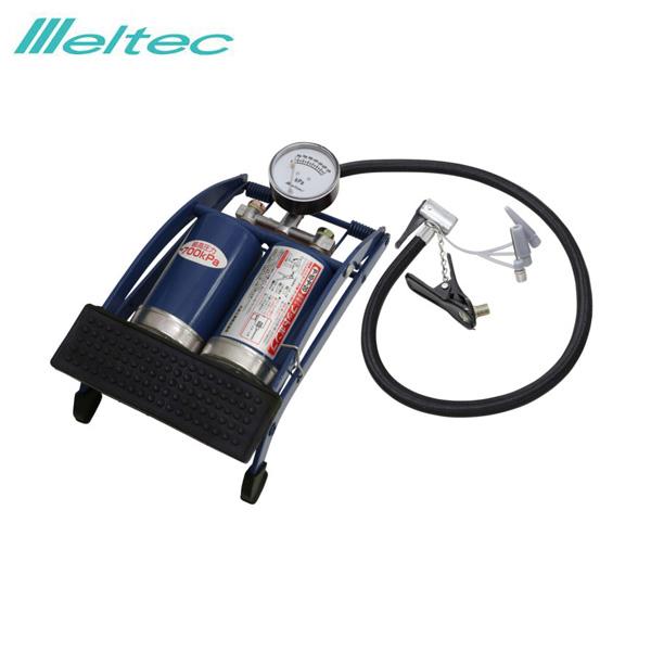 フットポンプ シングル 踏むだけ楽々 空気入れ ツインシリンダー 自転車 ボール バイク等 約700...