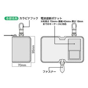 リレーアタック防止キーケース2 盗難防止 スマ...の詳細画像2