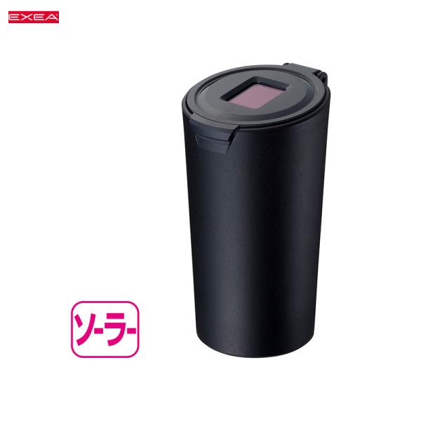 ソーラーライトアッシュ ブラック 灰皿 吸い殻入れ 電子タバコ等 ソーラー充電 星光産業 ED-24...