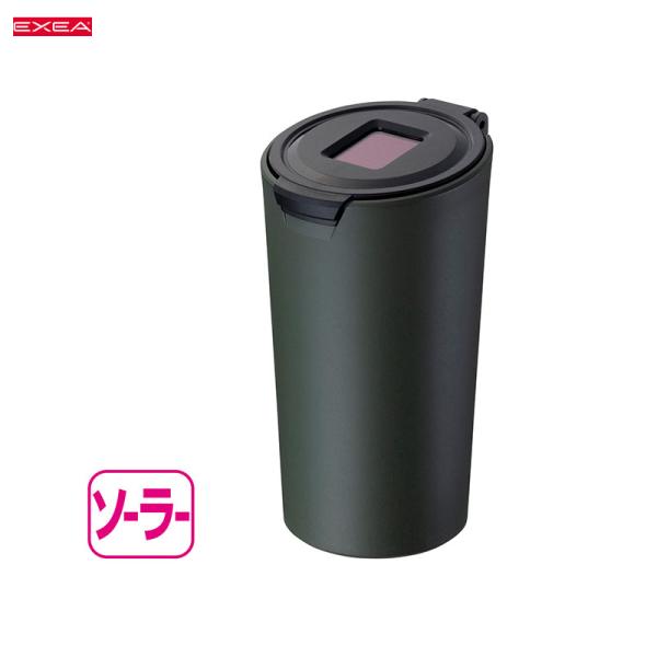 ソーラーライトアッシュ グリーン 灰皿 吸い殻入れ 電子タバコ等 ソーラー充電 星光産業 ED-24...