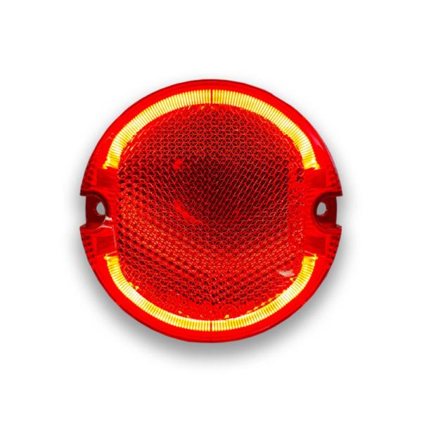 【4/5限定 最大P14倍】サイドマーカーランプ 丸型 レッド LED C2-7128R トラック ...