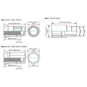 ブルロックタスキー ロックナットセット 4個入...の詳細画像1