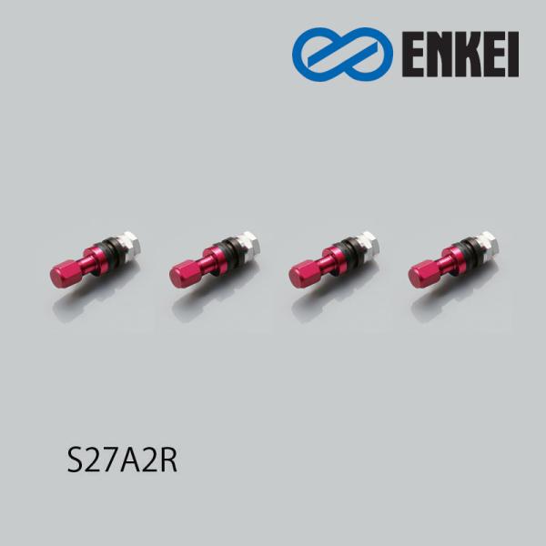 エンケイ エアバルブ アルミ製 S27A2R レッド RPF1 RPF1RS ENKEI 4個