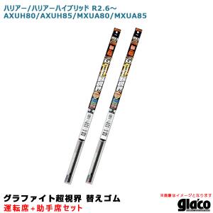 ガラコワイパー 超視界 替えゴム 車種別セット ハリアー/ハリアーハイブリッド R2.6〜 80/85系 運転席+助手席 ソフト99