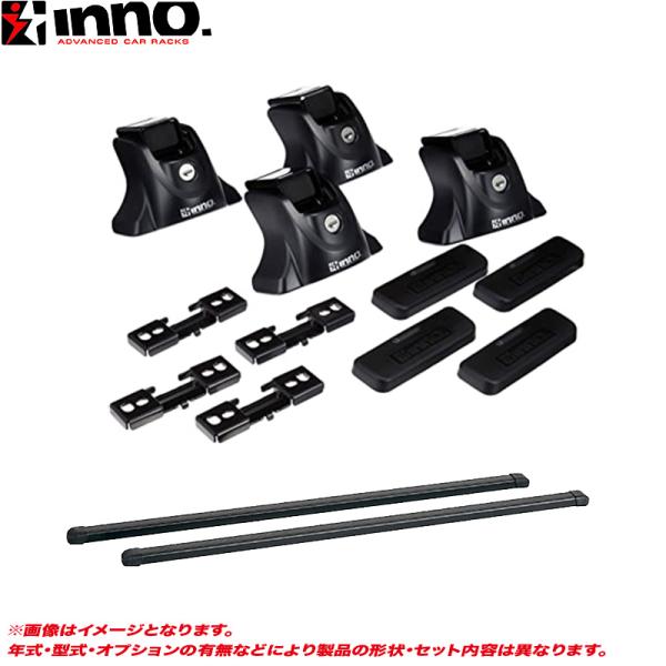 キャリア車種別セット ジープ グランドチェロキー WL系 フラッシュレール付 R4.2〜 INNO ...