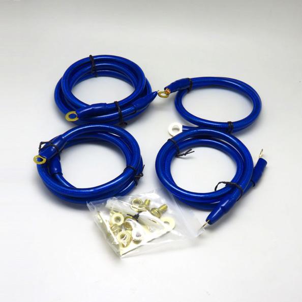 アーシングキット アースキット アースワイヤー 50cm/60cm/80cm/120cm 4sq カ...