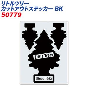 メテオAPAC株式会社:リトルツリー ステッカー ロゴマーク LittleTrees カットアウトステッカー ブラック/50779｜hotroadkasugai2