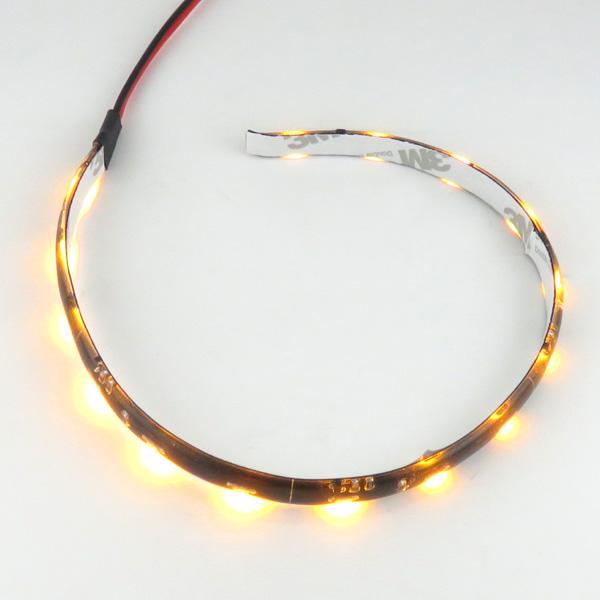 LEDテープライト 左用 シーケンシャル 流れるLED アンバー(オレンジ) 側面発光 12V車 厚...