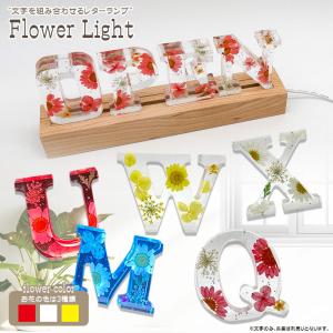 イニシャルオブジェ N〜Z 中型 (H)6cm×(D)2cm ハーバリウム風 花入り