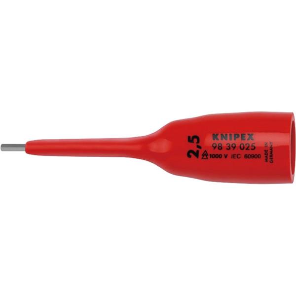 （3/8SQ）絶縁ヘキサゴンソケット1000V  KNIPEX(クニペックス) 9839-025