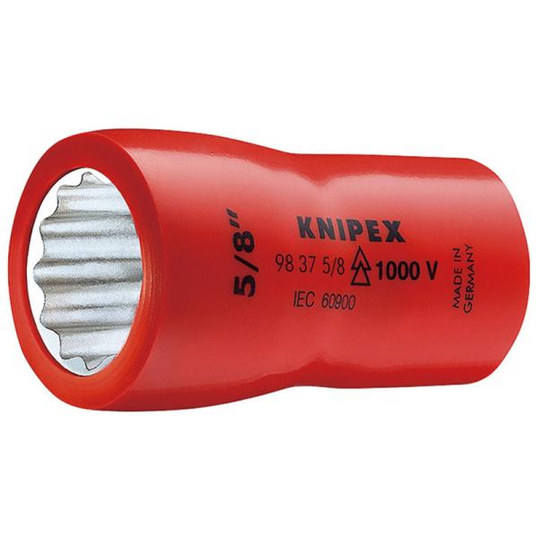 （3/8SQ）絶縁ソケット1000V  KNIPEX(クニペックス) 9837-3/8