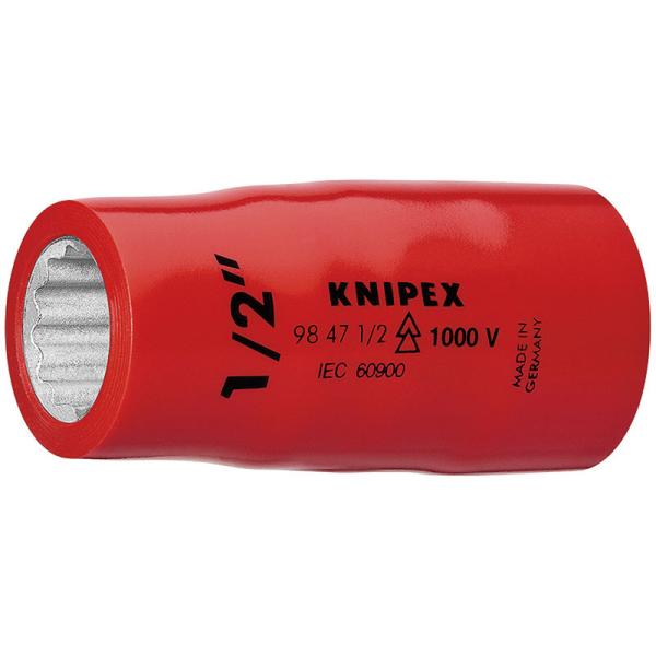 （1/2SQ）絶縁ソケット1000V  KNIPEX(クニペックス) 9847-3/4