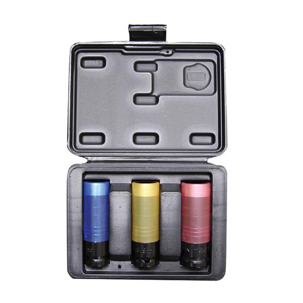 1/2DR 1/2"SQ ホイルナット用インパクトソケット3本セット SIGNET(シグネット) 2...