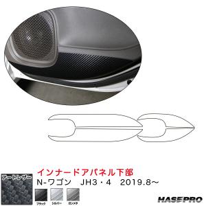 N-ワゴン JH3・4（R1.8〜） カーボン調【ブラック/シルバー/ガンメタ】全3色 マジカルアートレザー インナードアパネル下部 ハセプロ｜hotroadparts