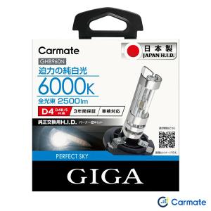 カーメイト（CARMATE） GIGA LEDヘッドバルブ D10 6000K D4S HIDから
