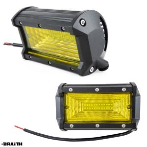 BRAiTH/ブレイス LEDワークライト イエロー 2個入り DC12V/24V対応 防水・防塵 IP67 フォグランプ 作業灯 24SMD 3000K 2000lm BE-798 ht｜hotroadtire1