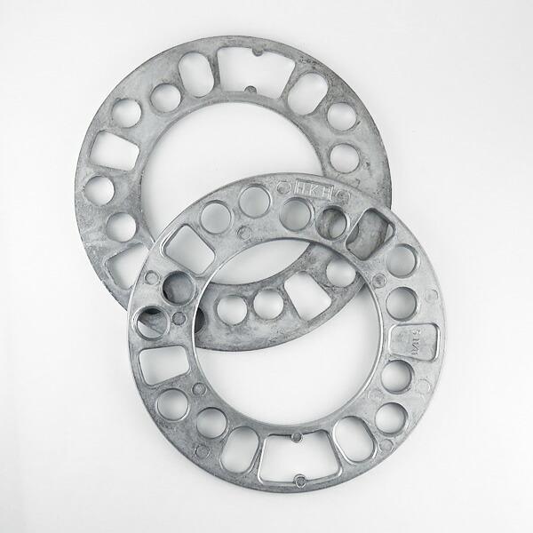 HKB シルバー ホイールスペーサー 5mm PCD100 PCD114.3 4穴 5穴 2枚入 H...