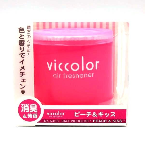 ダイヤケミカル：vicolor ビッカラ ピーチ&amp;キッス 消臭&amp;芳香剤 ゲルタイプ/5408/ ht
