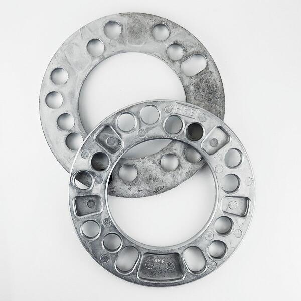 HKB シルバー ホイールスペーサー 8mm PCD100 PCD114.3 4穴 5穴 2枚入 H...