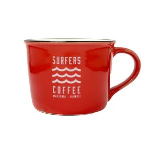 ワヒアワ マグカップ レッド 直径10cm×H7.3cm Wahiawa Mug サーファーズコーヒー ハワイアン SURFERS COFFEE SC-MC-RD｜hotroadtirechains