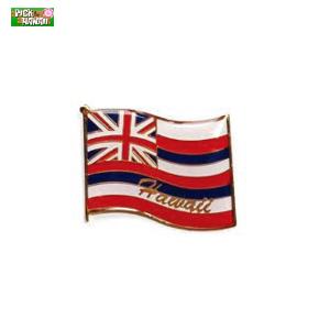 ハワイアン ピンバッジ フラッグ 国旗 バッジ かばんやキャップ帽などに ハワイ お土産 PICK The HAWAII KC-PB-FLG｜hotroadtirechains