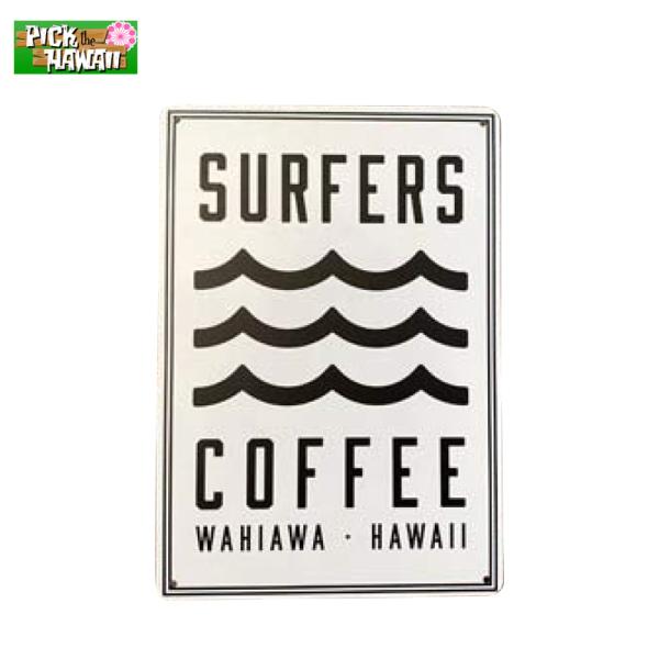 アルミサインプレート リフレクト加工 SURFERS COFFEE 看板 ハワイ 飾り インテリア等...