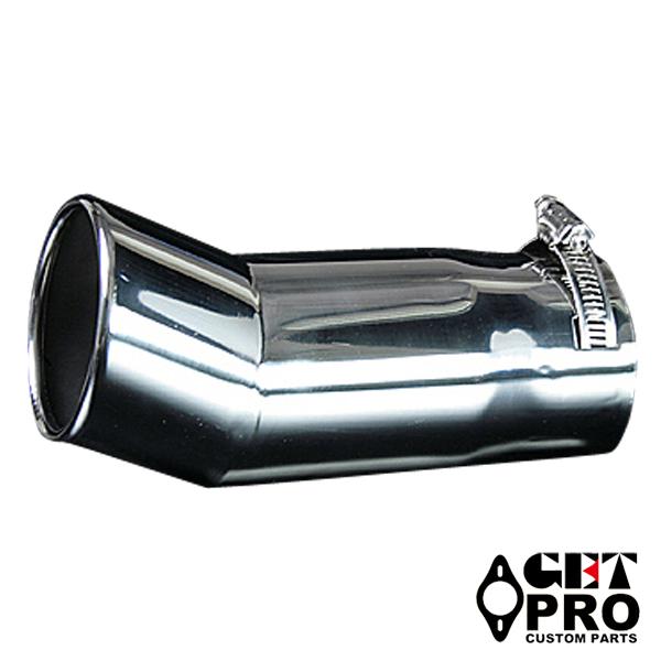 下向き 汎用品 マフラーカッター シングル シルバー GTPAX8226 ゲットプロ/GET-PRO